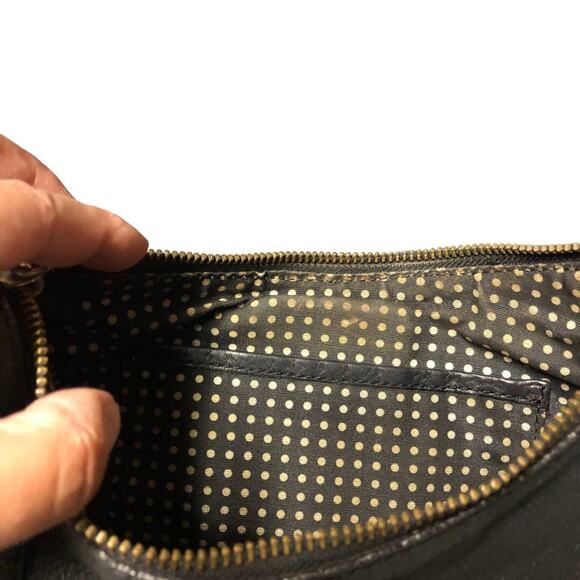 KATE Spade Black Leather Crossbody Bag Retro Classic - Picture 9 of 16